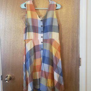 Multi-Colored Sleeveless Dress